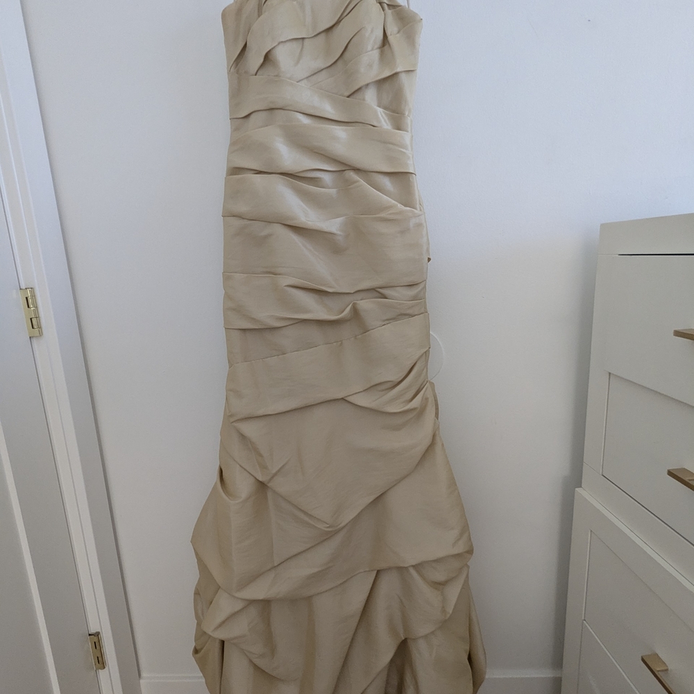Faviana Couture Cream Gown